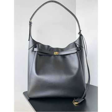バレンシアガ BALENCIAGA 99-BA805758JBK　2025年最新入荷 Bel Air ラージ ホーボーバッグ トートバッグ ハンドバッグ