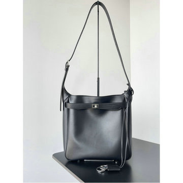 バレンシアガ BALENCIAGA 99-BA811018YBK 2025年最新入荷 Bel Air スモール ホーボーバッグ トートバッグ ハンドバッグ