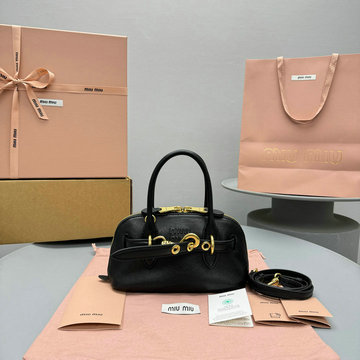 ミュウミュウ MIUMIU 99-MM5583BK　2024年最新入荷 アバンチュール トップハンドルバッグ トートバッグ ハンドバッグ 2way ショルダーバッグ レディース