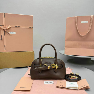 ミュウミュウ MIUMIU 99-MM5583NM　2024年最新入荷 アバンチュール トップハンドルバッグ トートバッグ ハンドバッグ 2way ショルダーバッグ レディース