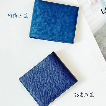 エルメス HERMES 99-HE07830SWC 2024年最新入荷 シチズン ツイル コンパクト 二つ折り短財布 札入れ カードポケット付き エプソン