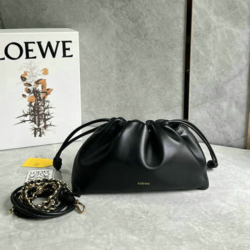 ロエベ LOEWE 99-LE9057PBK 2024最新入荷 フラメンコパースバッグ ドーナツチェーン ホーボーバッグ ショルダーバッグ 手持ちかばん