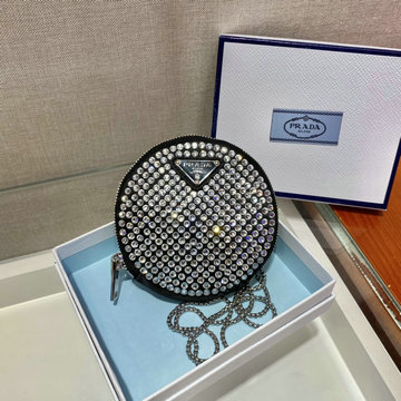 プラダ PRADA 99-PD1NR003ZBK　2024年最新入荷 ミニポーチ チェーンウォレット ショルダーバッグ