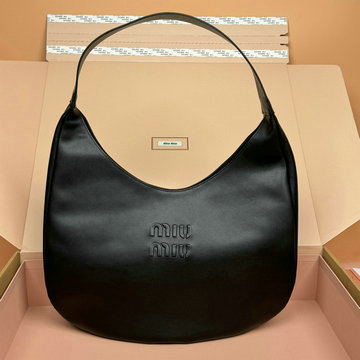 ミュウミュウ MIUMIU 99-MM5BC134BK 2024年最新入荷 ホーボーバッグ トートバッグ ハンドバッグ ホーボーバッグ ウィメンズバッグ
