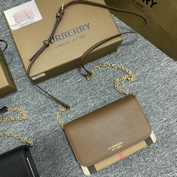 バーバリー BURBERRY 99-BR144145JKF 2025年最新入荷 チェック チェーンウォレット ショルダーバッグ レディース