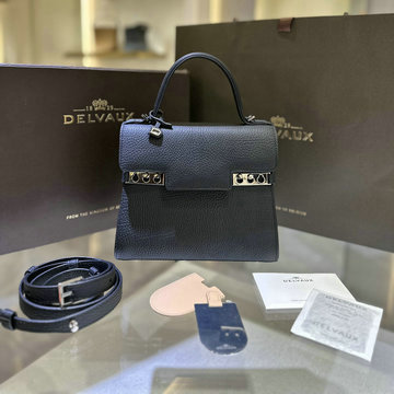 デルヴォー Delvaux JS-DE0612NQYBK　2024年最新入荷 tempete PM トップハンドルバッグ トートバッグ 2way ショルダーバッグ レディース