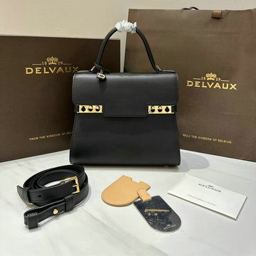 デルヴォー Delvaux JS-DE0612SQJBK　2024年最新入荷 tempete PM トップハンドルバッグ トートバッグ 2way ショルダーバッグ レディース