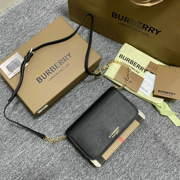 バーバリー BURBERRY 99-BR144145JBK 2025年最新入荷 チェック チェーンウォレット ショルダーバッグ レディース
