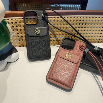 ロエベ LOEWE 2025年最新入荷 スマートフォンケース iphone用カバー 携帯ケース カード入れ ショルダー付き
