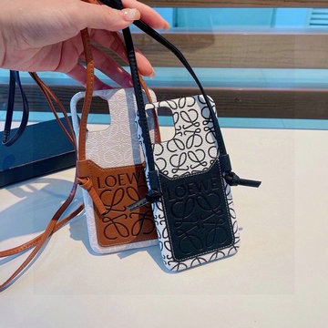 ロエベ LOEWE 2025年最新入荷 スマートフォンケース iphone用カバー 携帯ケース カード入れ ショルダー付き