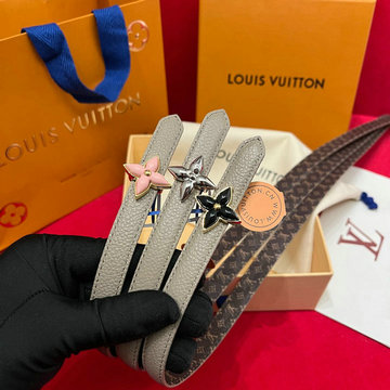 ルイヴィトン LOUISVUITTON 057-M8797W 2025年最新入荷 ベルト LV ミニ フラワーグラム 15MM リバーシブル レディース