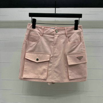 商品名称：プラダ PRADA 2025年最新入荷 デニム カーゴ ミニスカート ポケット付き レディース おしゃれ カジュアル