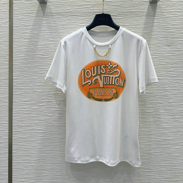 商品名称：ルイヴィトン LOUISVUITTON 2025年最新入荷 パリ トラベルスタンプ Tシャツ 半袖 クルーネック カジュアル レディース