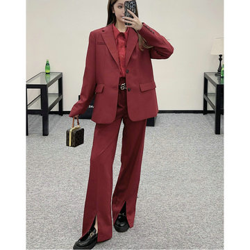 商品名称：グッチ GUCCI 2025年最新入荷 スーツセット 上下セット ロングスリーブ ジャケット オーバーサイズ ローウエスト タイトフィット ウール パンツ レディース