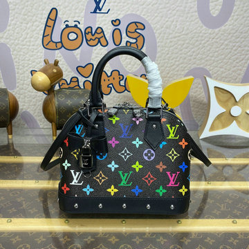 ルイヴィトン LOUISVUITTON 057-M13078K 2025年最新入荷 LV TM アルマ BB ハンドバッグ トートバッグ ショルダーバッグ レディース モノグラムマルチカラー