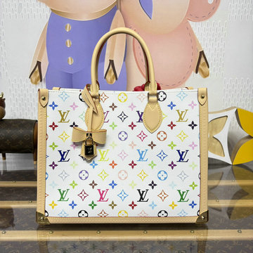 商品細詳を見る:ルイヴィトン LOUISVUITTON 057-M13079  2025年最新入荷 LV TM オンザゴー トランク MM トートバッグ ショルダーバッグ レディース モノグラムマルチカラー