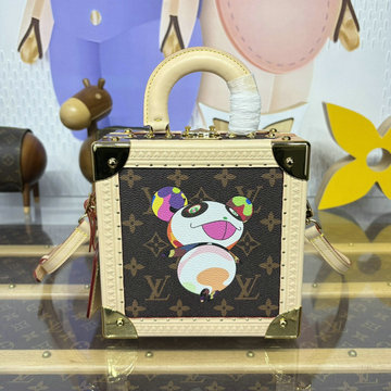 ルイヴィトン LOUISVUITTON 057-M13127  2025年最新入荷 LV TM ミニ スクエア トランク トートバッグ ショルダーバッグ モノグラム キャンバス