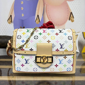ルイヴィトン LOUISVUITTON 057-M13255 2025年最新入荷 LV TM ドーフィーヌ ソフト GM ショルダーバッグ ラムレザー レディース