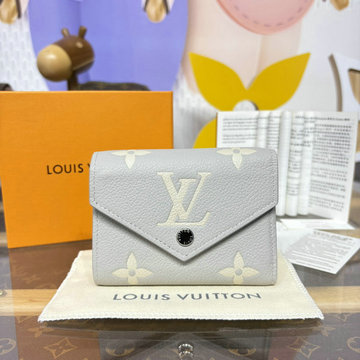 ルイヴィトン LOUISVUITTON 057-M13798  2025年最新入荷 ポルトフォイユ ヴィクトリーヌ 三つ折り短財布 小銭入れ モノグラム アンプラント レザー