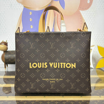 ルイヴィトン LOUISVUITTON 2025年最新入荷 ショッパー トートバッグ MM ハンドバッグ モノグラムキャンパス