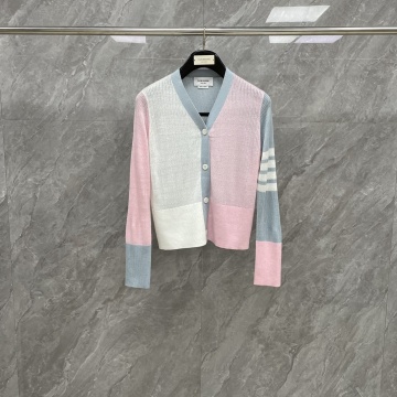 トム ブラウン Thom Browne 2025年最新入荷 カーディガン ロングスリーブ セーター ニット レディース カジュアル おしゃれ