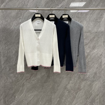 トム ブラウン Thom Browne 2025年最新入荷 カーディガン ロングスリーブ セーター ニット レディース カジュアル おしゃれ