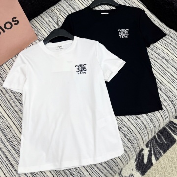 商品名称：セリーヌ c 2025年最新入荷 コットンジャージー Tシャツ 半袖 クルーネック カジュアル おしゃれ