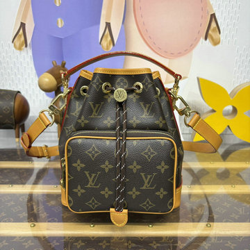 ルイヴィトン LOUISVUITTON 057-M14017  2025年最新入荷 ノエ カーゴ ドローストリングバッグ ショルダーバッグ モノグラム キャンバス