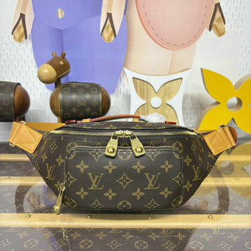 ルイヴィトン LOUISVUITTON 057-M14019  2025年最新入荷 ラッシュ バムバッグ ウェストバッグ ショルダーバッグ モノグラム キャンバス