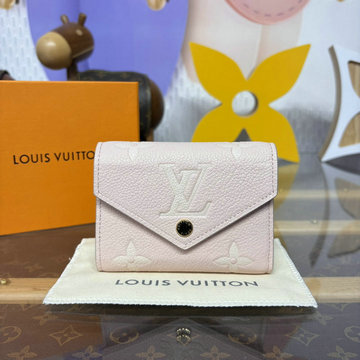 ルイヴィトン LOUISVUITTON 057-M14229  2025年最新入荷 ポルトフォイユ ヴィクトリーヌ 三つ折り短財布 小銭入れ モノグラム アンプラント レザー