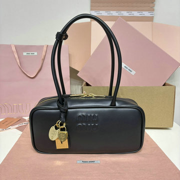 ミュウミュウ MIUMIU 057-MM5BB173BK 2025年最新入荷 アルカディ トップハンドルバッグ トートバッグ ハンドバッグ 2way ショルダーバッグ レディース