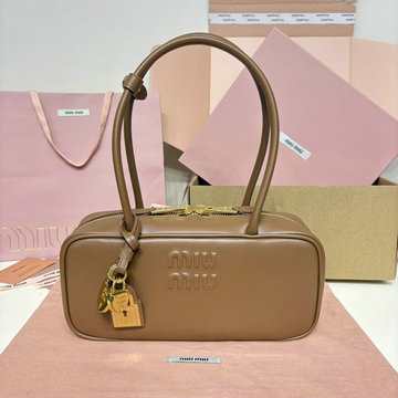 ミュウミュウ MIUMIU 057-MM5BB173ZS  2025年最新入荷 アルカディ トップハンドルバッグ トートバッグ ハンドバッグ 2way ショルダーバッグ レディース