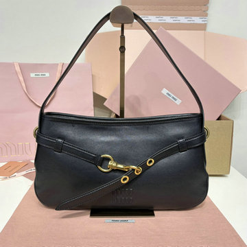 ミュウミュウ MIUMIU 057-MM5BC182K 2025年最新入荷 アバンチュール ホーボーバッグ ショルダーバッグ レディース