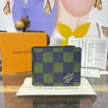 商品名称：ルイヴィトン LOUISVUITTON 057-N00142 2025年最新入荷 ポルトフォイユ ミュルティプル 二つ折り短財布 ダミエ ヘリテージ キャンバス