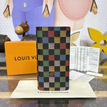 ルイヴィトン LOUISVUITTON  057-N00188 2025年最新入荷 ポルトフォイユ ブラザ NM 二つ折り長財布 ダミエ ヘリテージ キャンバス