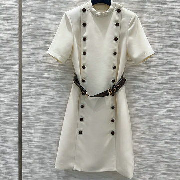 商品細詳を見る:ルイヴィトン LOUISVUITTON XG-KQLV25017  2025年新作 ノーティカル モノグラム ベルトドレス ショート ワンピース レディース シンプル カジュアル