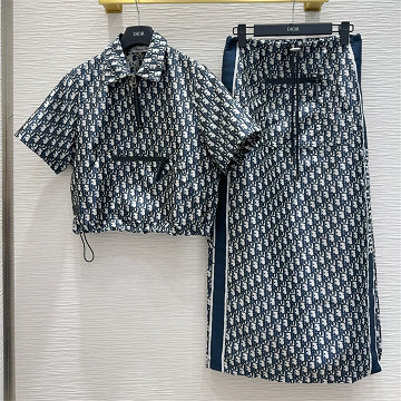 クリスチャンディオール CHRISTIAN DIOR XG-TZCD25010 2025年新作 ジャカード レディース 上下セット シャツ ミディスカート おしゃれ