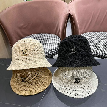 ルイヴィトン LOUISVUITTON JS-MZLV25002 2025年春夏最新入荷 ラフィア バケットハット エスバドリーハット 帽子 ビーチサンハット