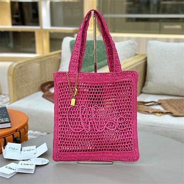 クロエ CHLOE 99-CLE1665BMH 2025年最新入荷 ラフィア製 SUMMER BANANA トートバッグ レディース