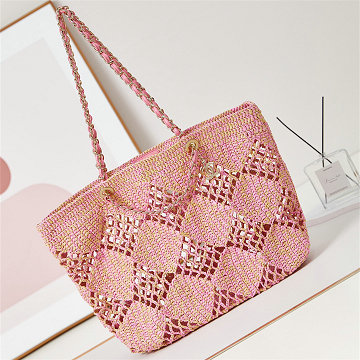 商品名称：シャネル CHANEL JS-CH4576BQF 2025年最新入荷 COCO ビーチバッグ ハンドバッグ ショッピングバッグ ラフィア レディース