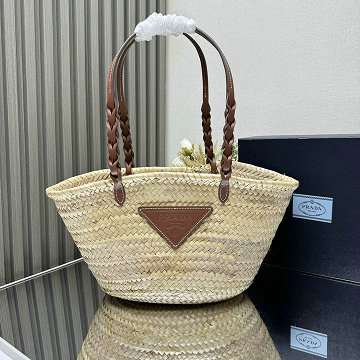 プラダ PRADA JS-PD1BG314BXZ 2025年春夏最新入荷 ラフィア トートバッグ ハンドバッグ 肩掛け ショルダーバッグ レディース