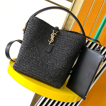 商品細詳を見る:イヴサンローラン Saint laurent YSL 99-YSL773991BBK  2025年最新入荷 イカル トートバッグ ハンドバッグ ラフィア レディース