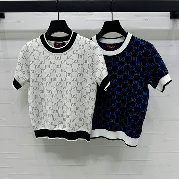 商品名称：グッチ GUCCI XG-MDGG25003 2025年新作 ショートスリーブ ニットシャツ クルーネック セーター おしゃれ レディース