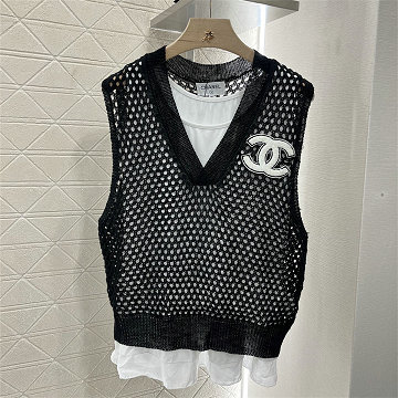 シャネル CHANEL XG-MWCH25003 2025年新作 2点セット レイヤード ニットベスト タンクトップ ノースリーブ カジュアル レディース
