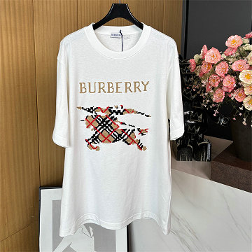 商品名称：バーバリー BURBERRY XG-TDBR25006 2025年新作 コットンジャージー Tシャツ 半袖 クルーネック カジュアル おしゃれ 男女兼用