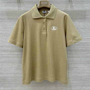 商品名称：バーバリー BURBERRY XG-TDBR25009  2025年新作 コットンジャージー ショートスリーブ ポロシャツ 半袖 カジュアル おしゃれ レディース
