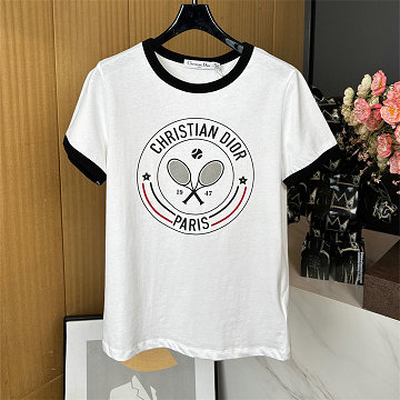 クリスチャンディオール CHRISTIAN DIOR XG-TDCD25015 2025年新作 ヴァイブ Tシャツ コットンジャージー シャツ レディース