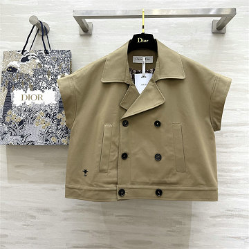 クリスチャンディオール CHRISTIAN DIOR XG-WTCD25006 2025年新作 クロップド ピーコート ショート トレンチコート おしゃれ レディース