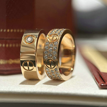 商品名称：カルティエ CARTIER CZZ-JZCA25003  2025年最新入荷 LOVE リング スモールモデル パヴェ エレガント シンプル ディリー