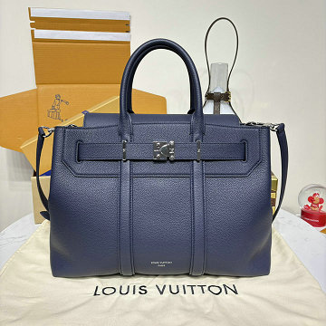 ルイヴィトン LOUISVUITTON 057-M11663 2025年最新入荷 ジョルジュ トート MM ハンドバッグ ショルダーバッグ ブルーニュイ カーフレザー